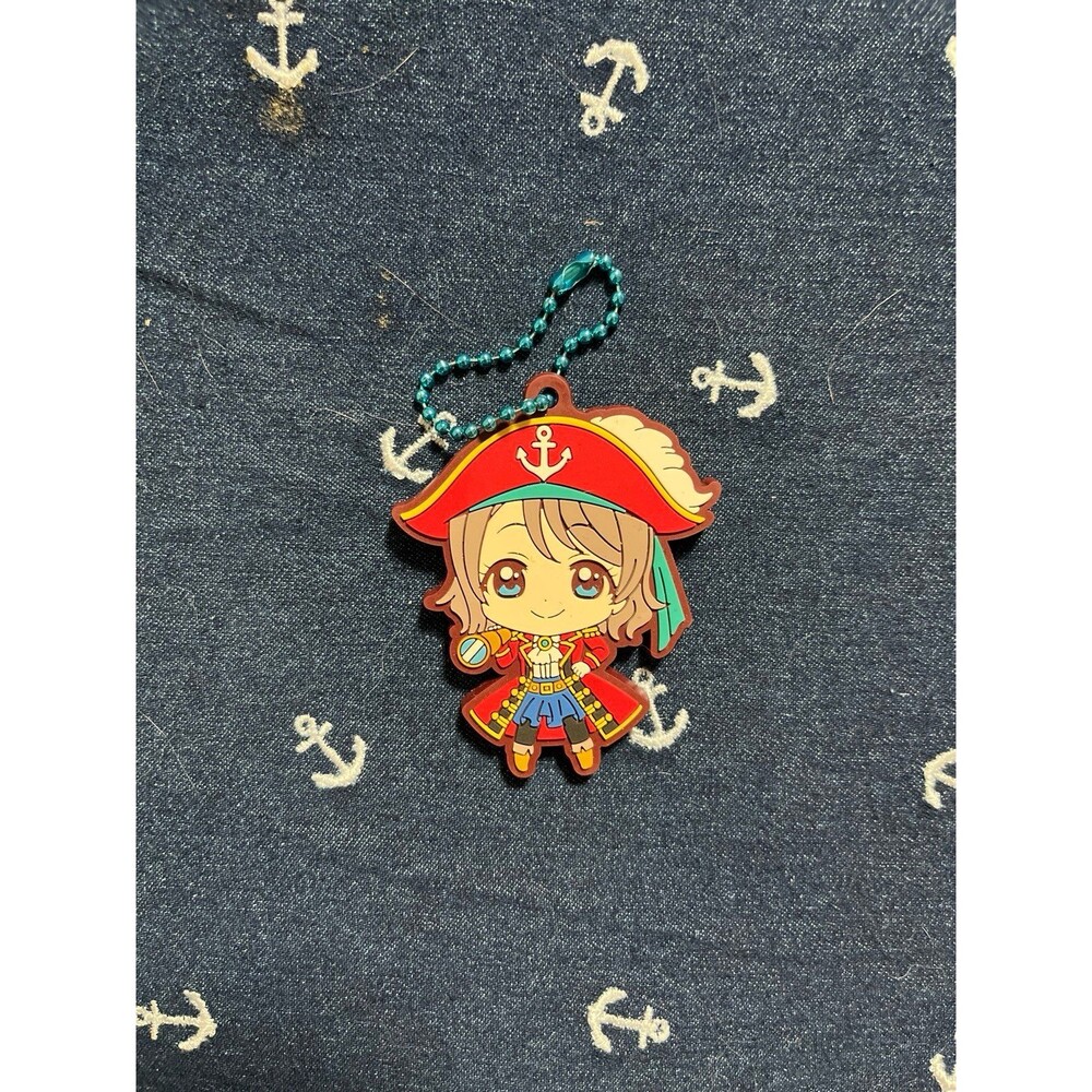 You Watanabe Love Live Aquors Rubber Keychain Pirate